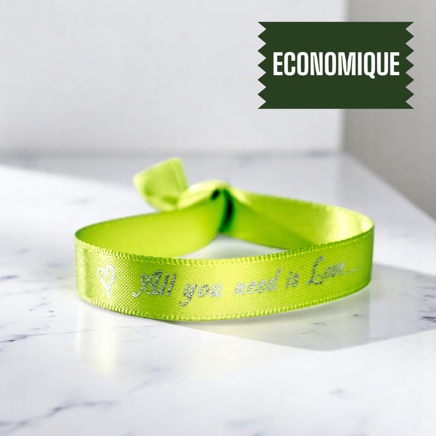 Bracelet ECONOMIQUE - satin personnalisé