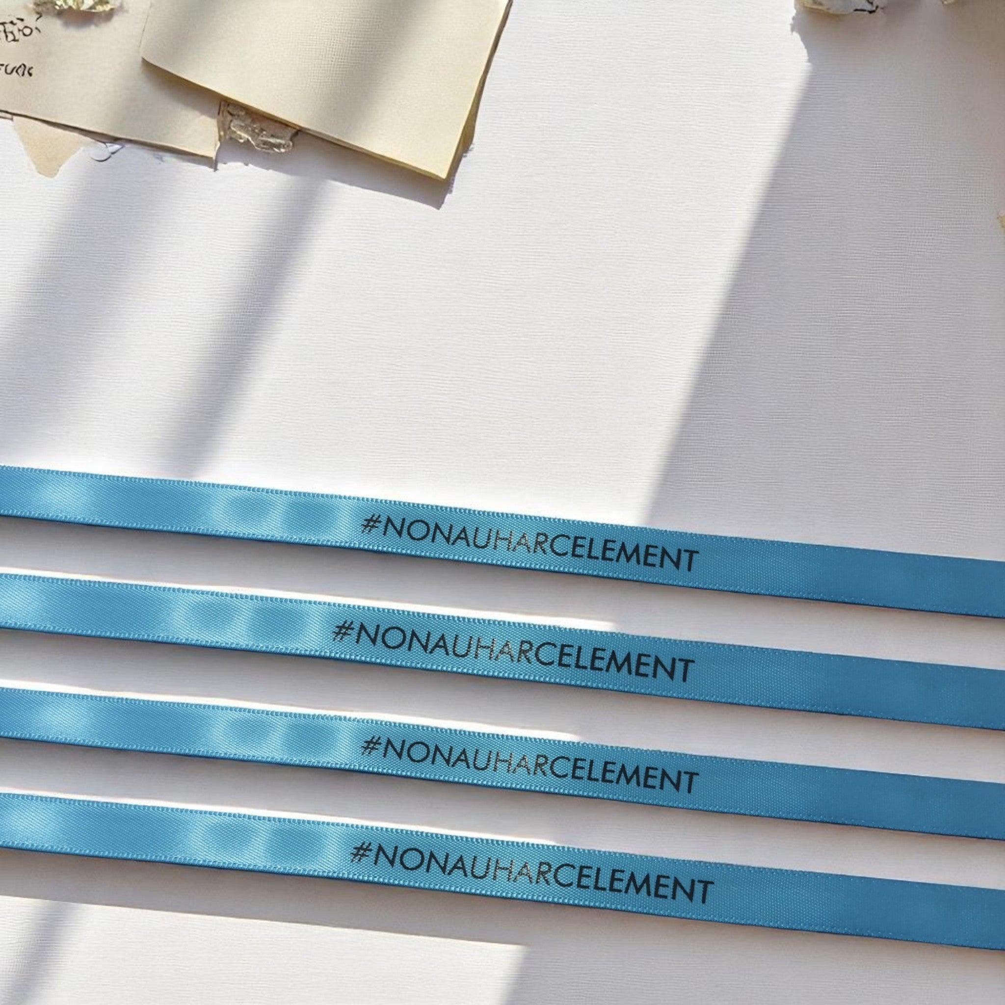 Bracelet NON AU HARCÈLEMENT - tissu personnalisé