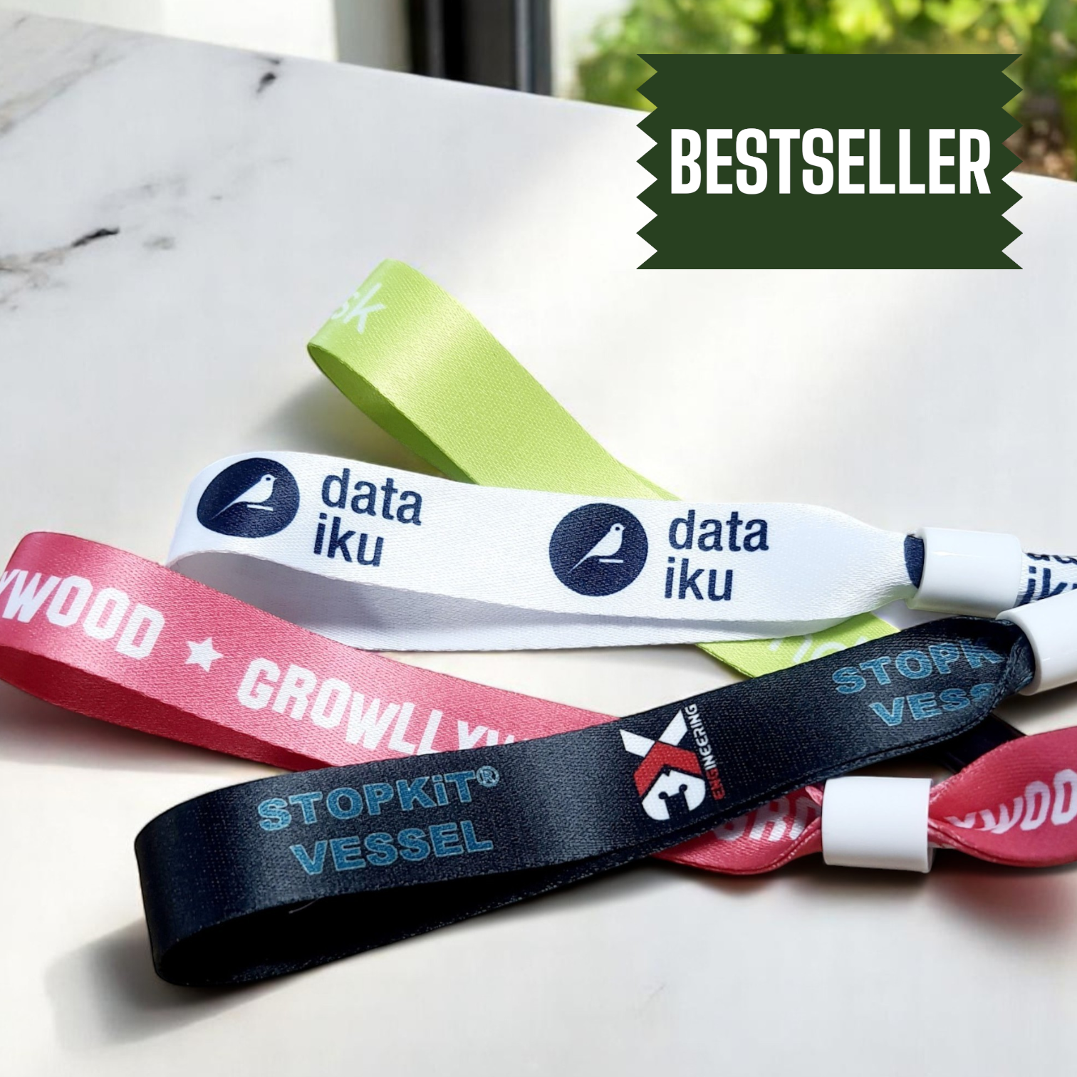 Bracelet RUBAN personnalisé à nouer ou avec fermoir
