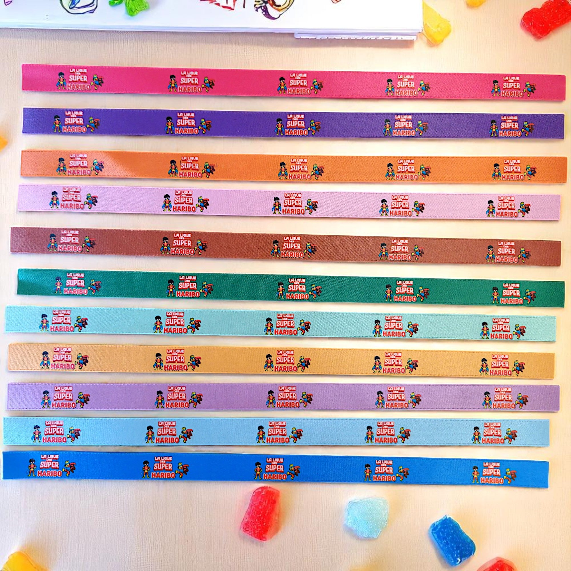 Bracelet RUBAN personnalisé à nouer ou avec fermoir