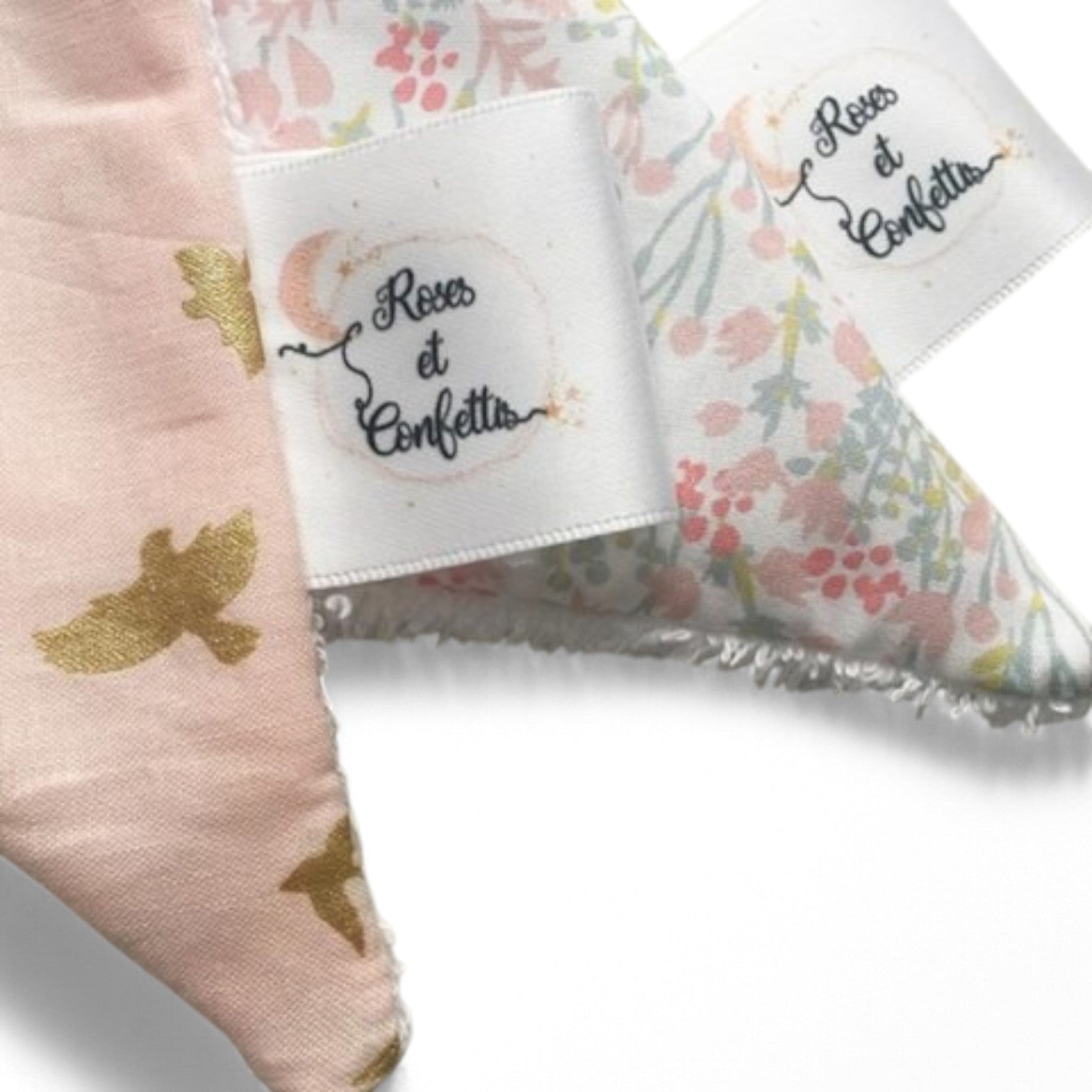 Etiquettes textiles - AVEC PLI
